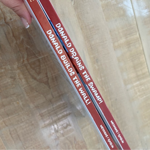 2 Donald The Caveman Book drain the swamp Builds the wall trump kids books - Picture 13 of 13